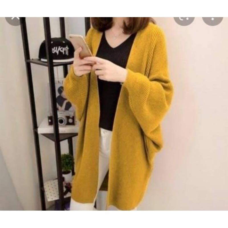 Cardigan Rajut - Outer Rajut - Jaket Rajut Wanita Cewek Model Terkini Motif