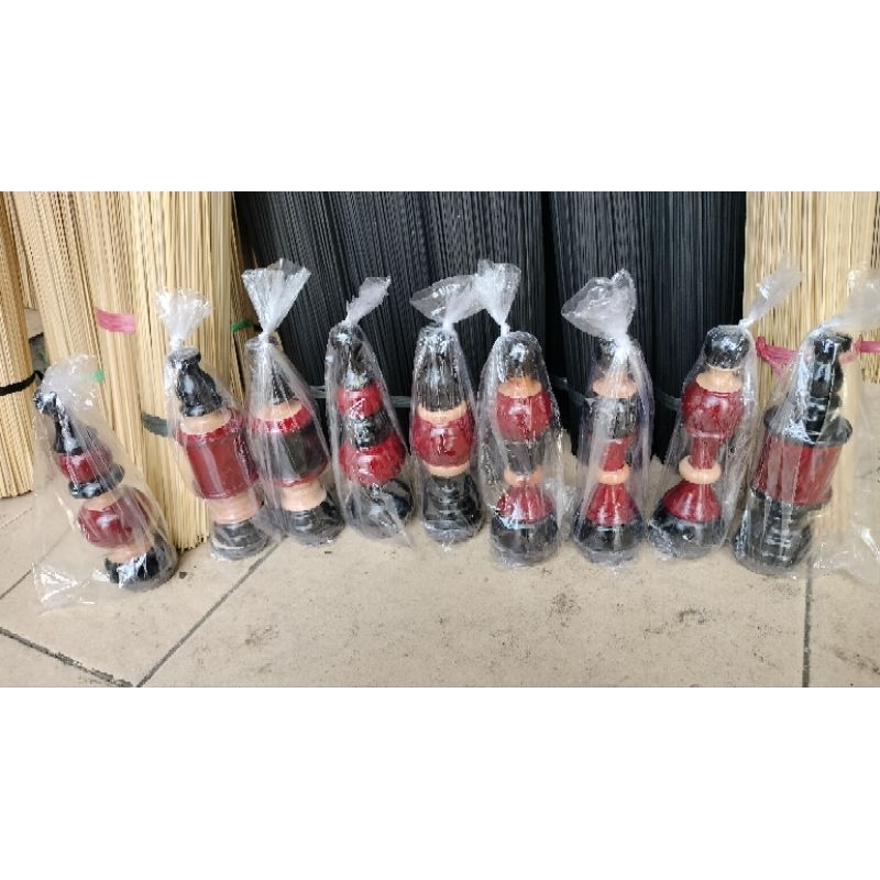 (GROSIR ECER) PION PLECI KAYU CAT WARNA POLOS NATURAL KOMBINASI BURUNG PLECI PANJANG