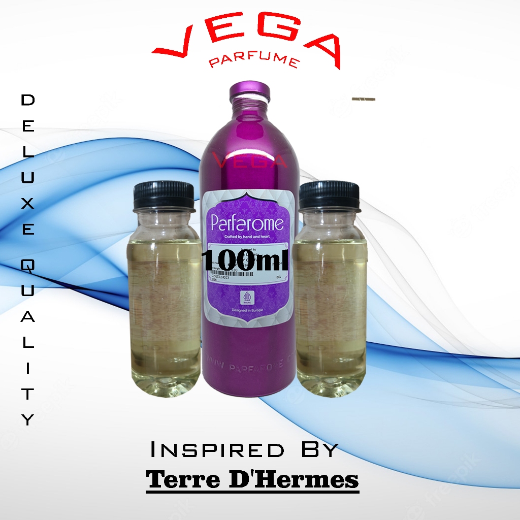 Terre D'Hermes Parfarome Deluxe 100Ml Repack Murni Bibit
