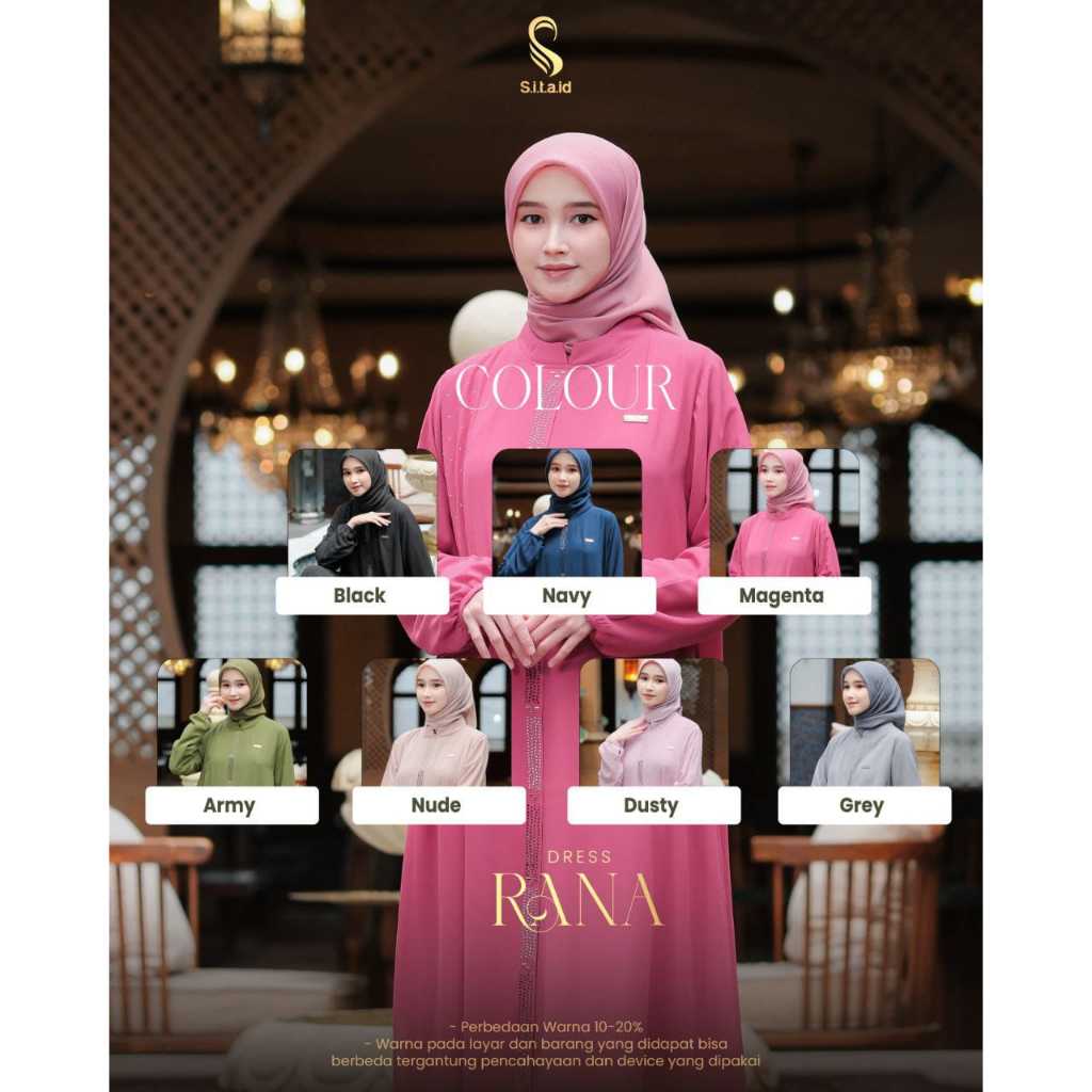 #Dress #Gamis #Fashion Wanita #sita.id #Rana Dress #Gamis Set