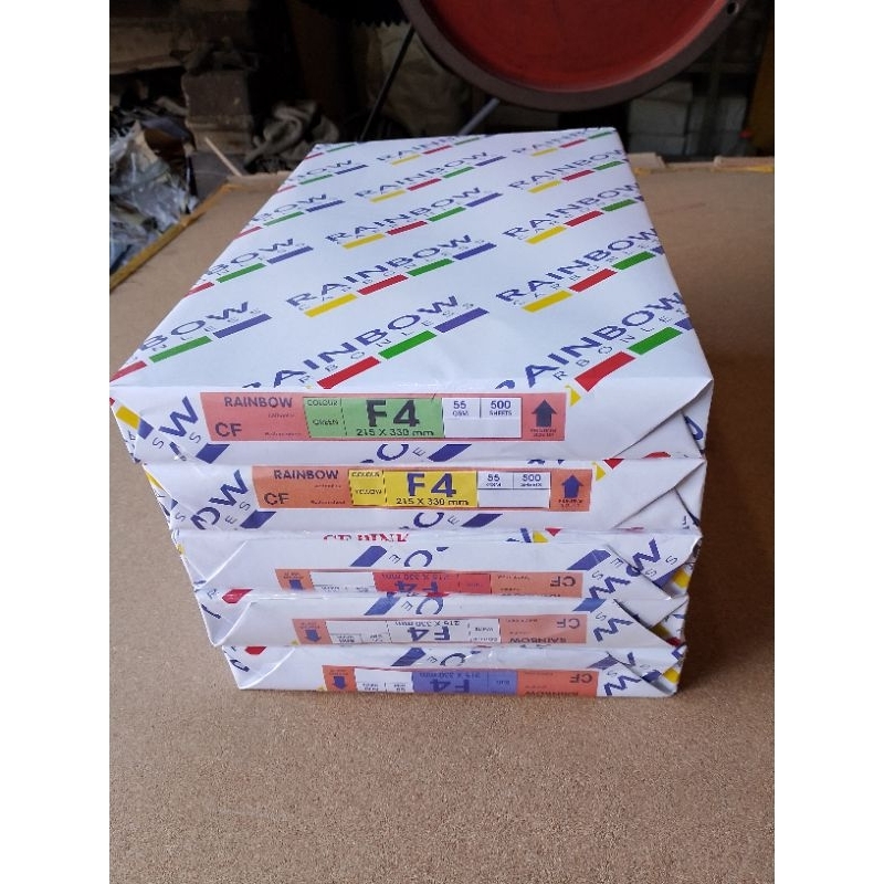 

(500 lbr) NCR Rainbow RB Top Middle Mid Bottom Bot Folio F4 Fl