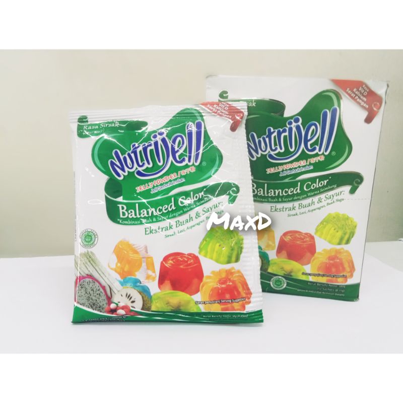 

Nutrijell Jelly Serbuk Instan Rasa Sirsak 15g×12 Pcs 1 Box