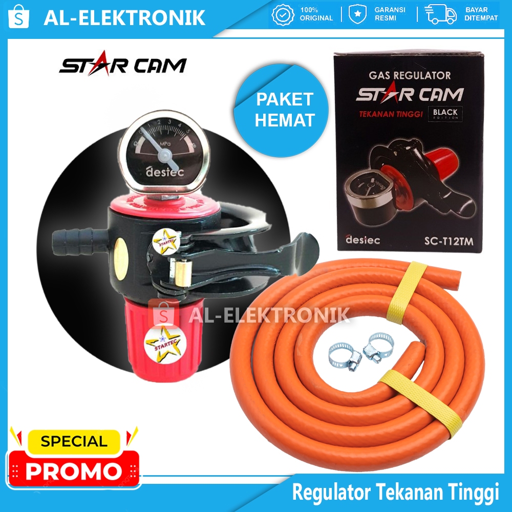 Regulator Gas Selang Gas Regulator High Pressure Regulator Gas Tekanan Tinggi Regulator Star Cam Reg