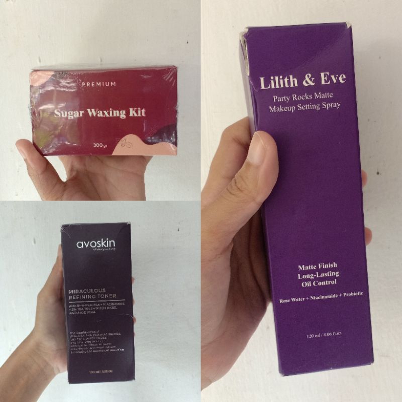 [PRELOVED SKINCARE, BODYCARE & MAKEUP] AVOSKIN, LILITH & EVE, SUGAR WAX