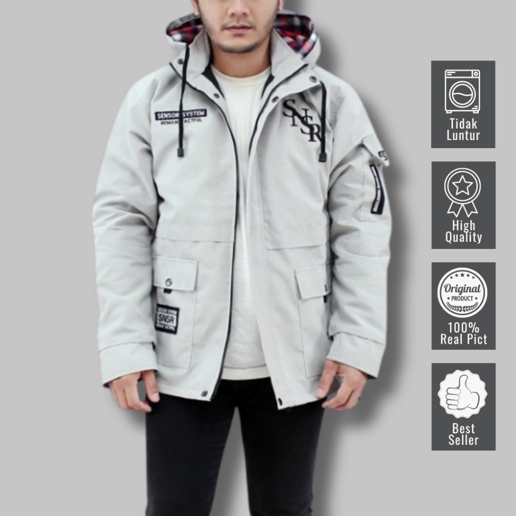 Jacket Parka Pria Canvas Series Steal Two / Jacket Outdoor Terbaru Original SNSR Kualitas Premium Ba