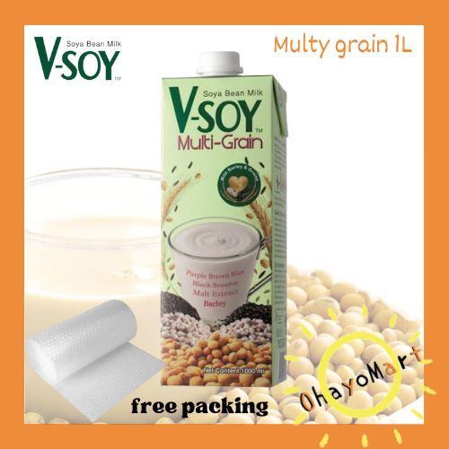 

V-soy Multi-Grain/ Vsoy/ susu kacang kedelai/ soya 1L