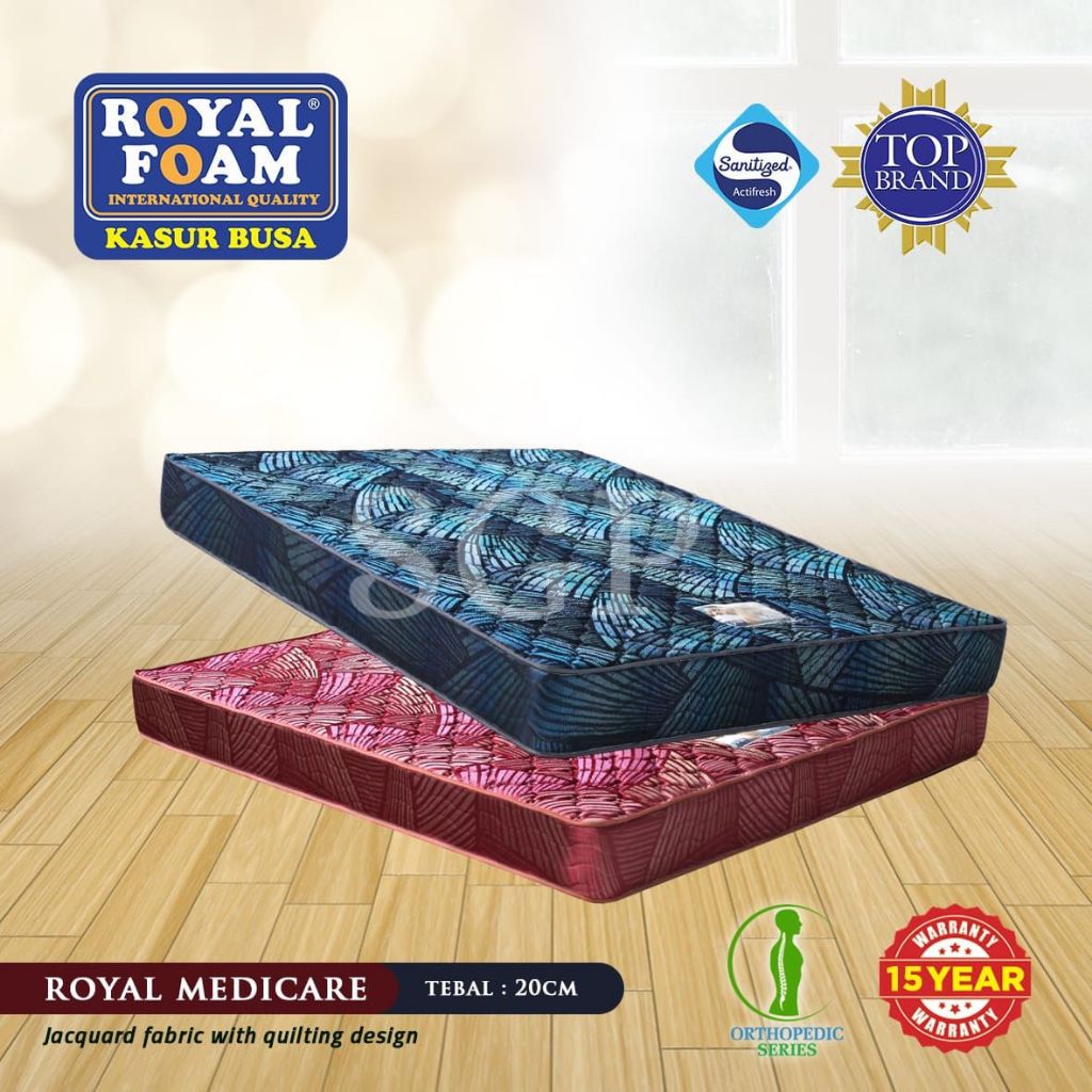 KASUR BUSA ROYAL MEDICARE  BY ROYAL FOAM UK 90 X 200 - 180 X 200/ KASUR BUSA/KASUR TEMPAT TIDUR/MATR