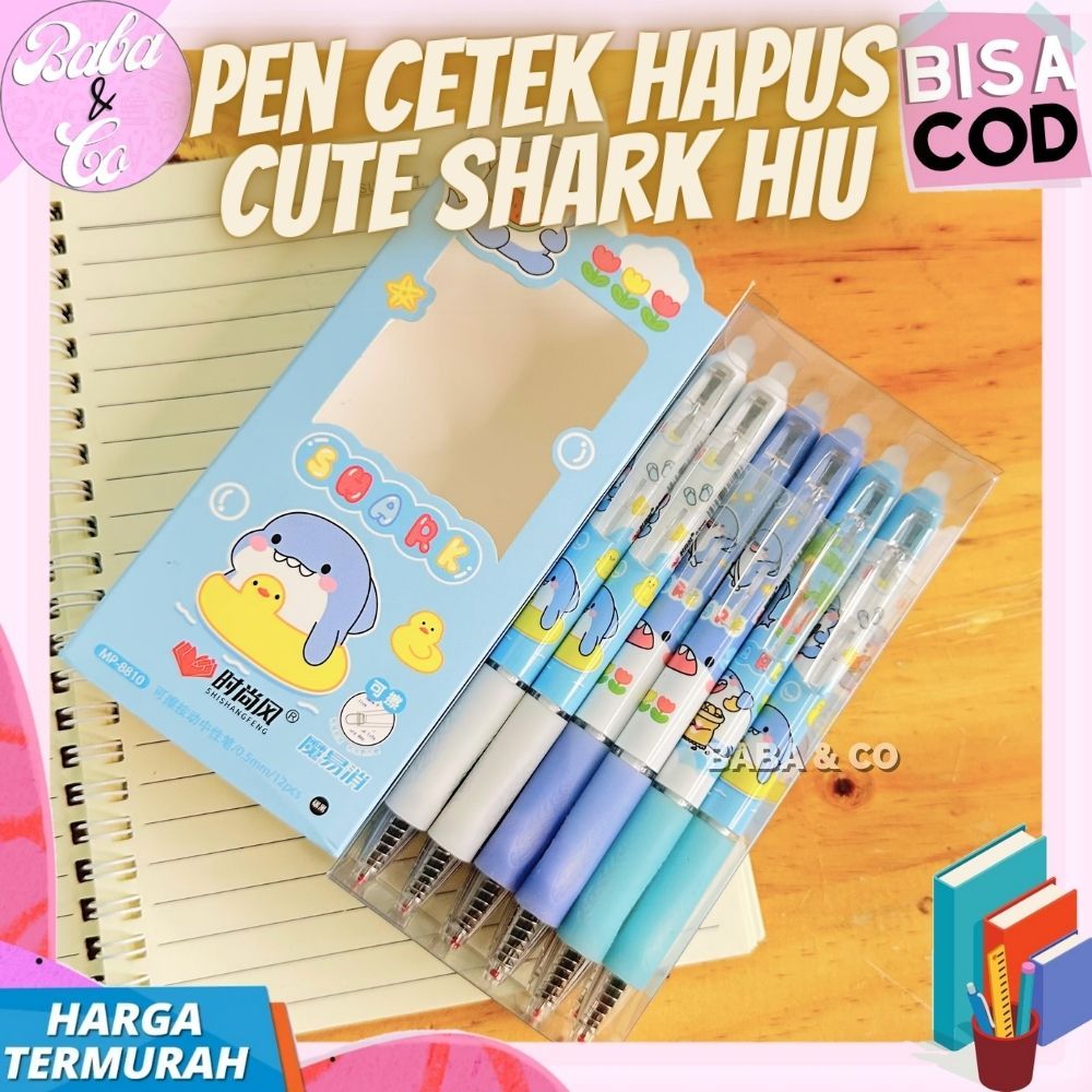 

PEN CETEK HAPUS CUTE SHARK PULPEN HAPUS CETEK HIU IMUT LUCU UNIK PEN AODEMEI CETEK HAPUS HIU