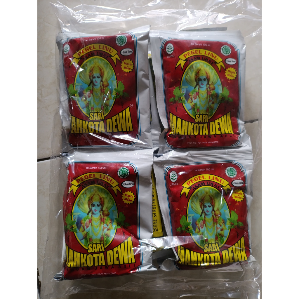 

1 Pack Mahkota dewa jamu pegelinu cair isi 12 pcs