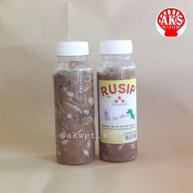 

Rusip Bangka cap TIGA BINTANG makanan khas Bangka Akwet Snack