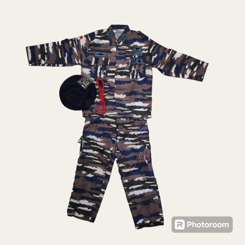 baju karnaval anak TNI Angkatan laut