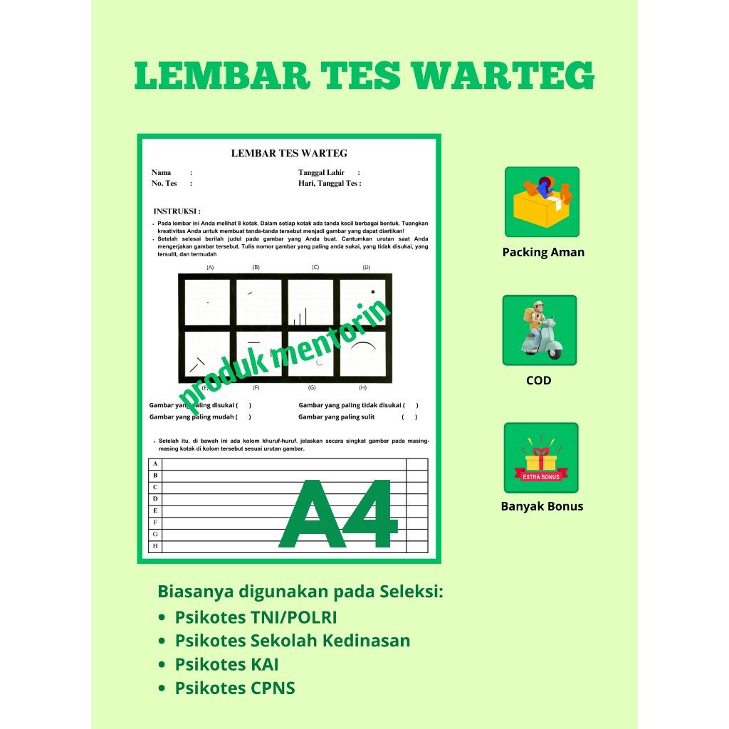 

Lembar warteg (10 lembar)