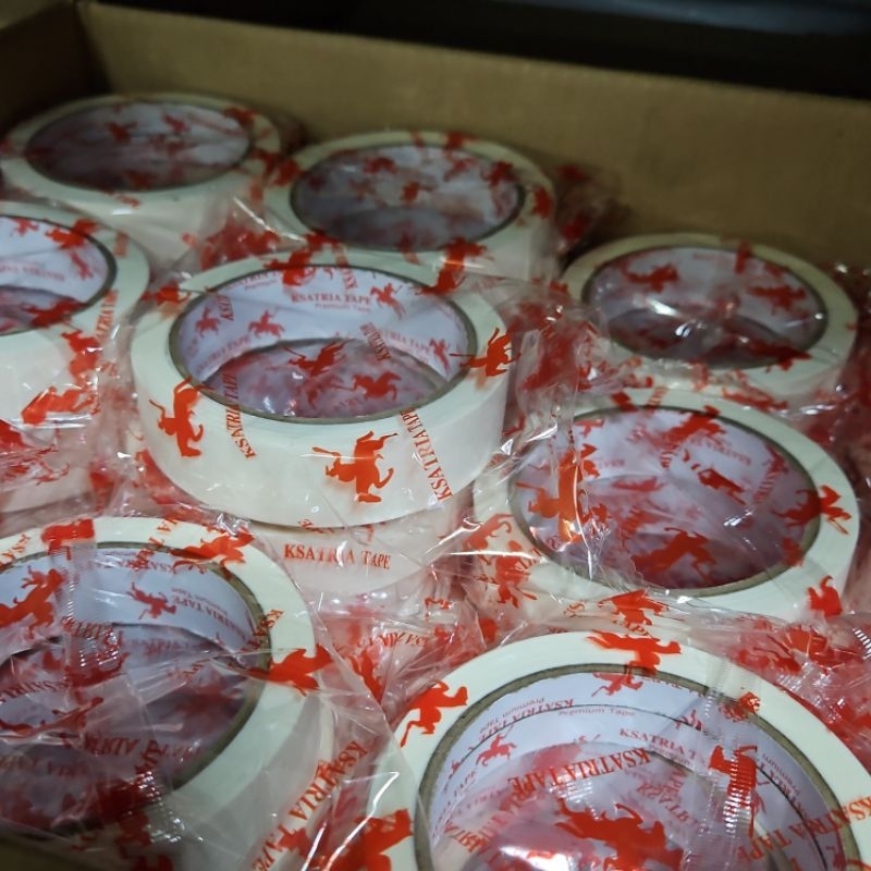 

Lakban kertas 24 mm / masking tape 24mm / lakban kertas masking tape