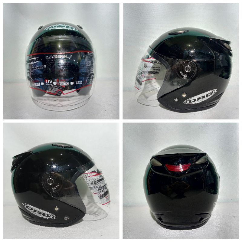 HELM DAG CENTRO WARNA SOLID ORIGINAL SINGLEVISOR helm halfface SNI