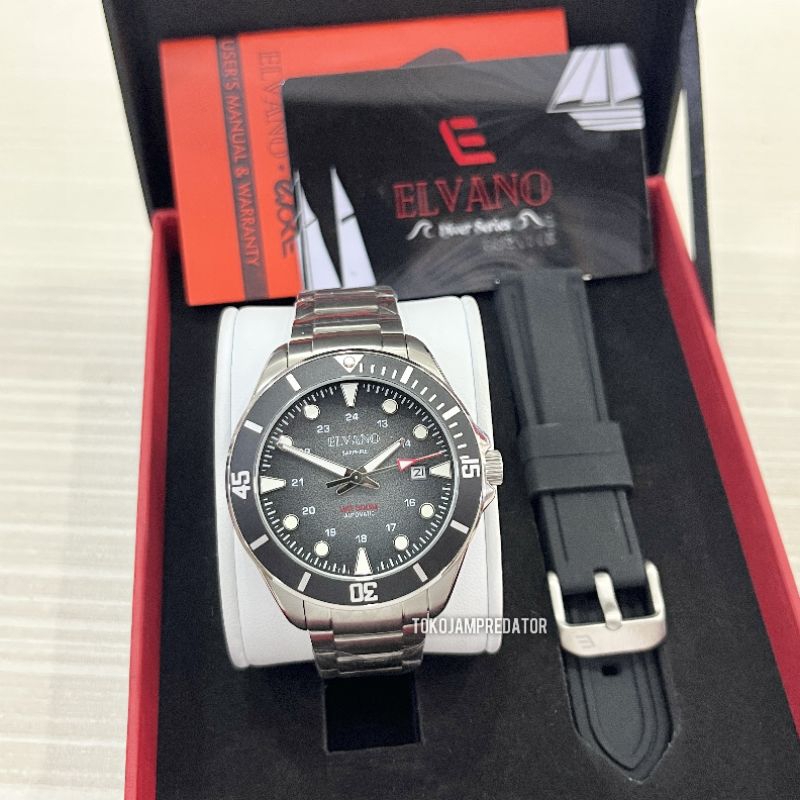 JAM TANGAN ELVANO PRIA EL-DV/I17-3 AUTOMATIC ORIGINAL