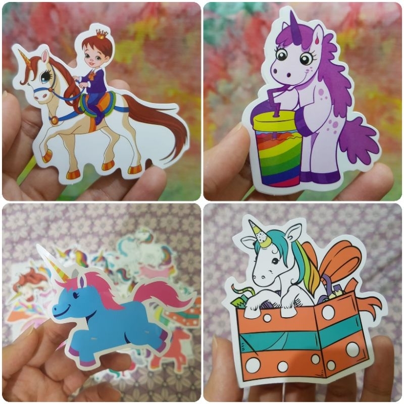 

20 Sticker UNICORN My Little Pony (Decal Waterproof, Koper Laptop) U52