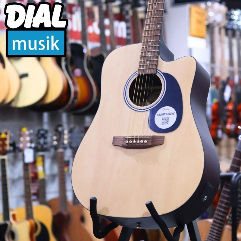 Fender FA25CE Dreadnought Cutaway Guitar Natural - FA 25 CE / FA-25-CE / Gitar Akustik Elektrik Orig