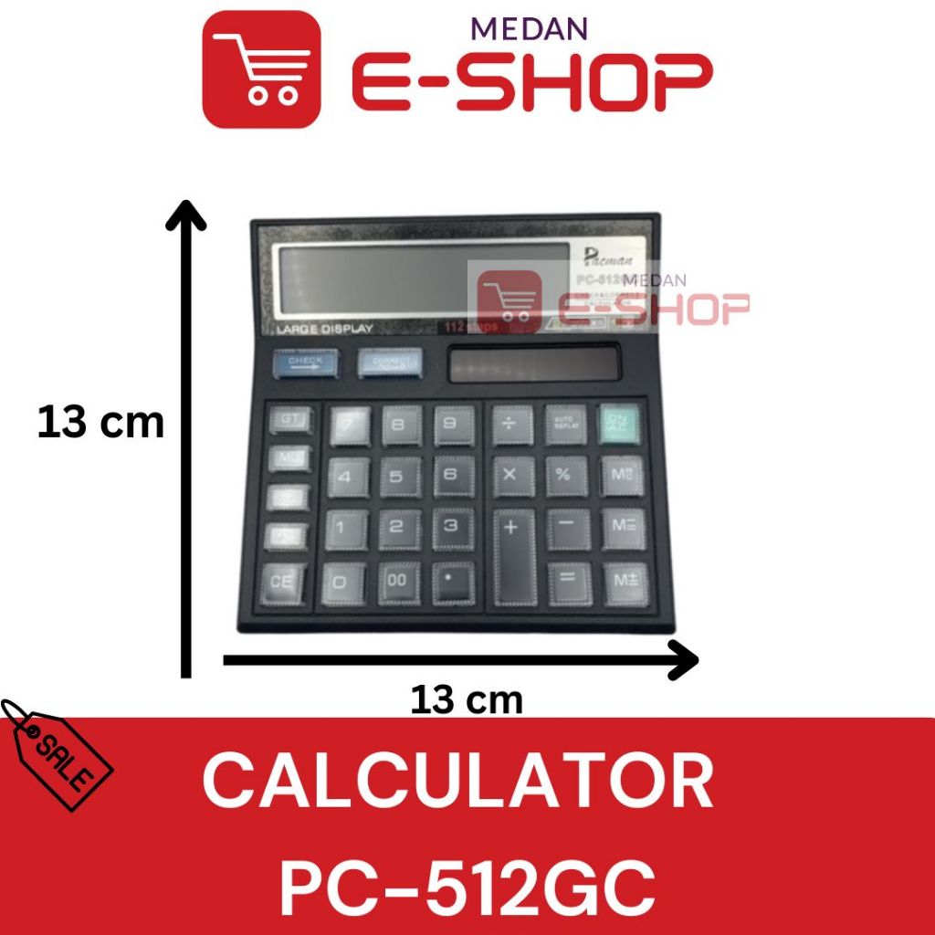 

Kalkulator Besar PC-512GC 12 Digit / Calculator Check & Correct Dual 2 Power