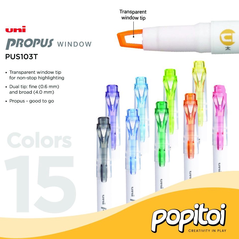 

KODE M42W Uni Propus Window Dual Highlighter Colors