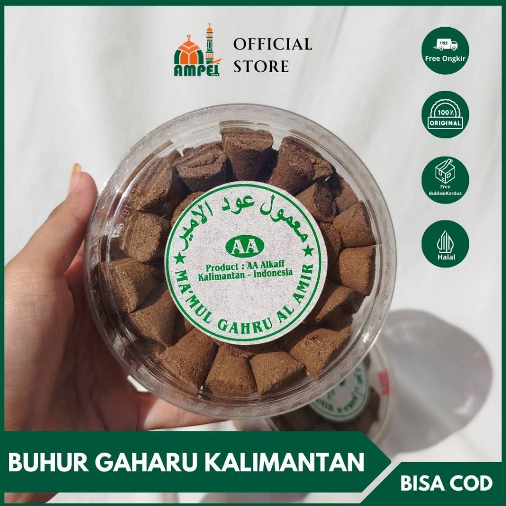 Gaharu Kalimantan isi 50pc Ma'mul Amir Wangi Dupa Hio Kerucut Khas Nusantara Asli Indonesia Bukhur/B