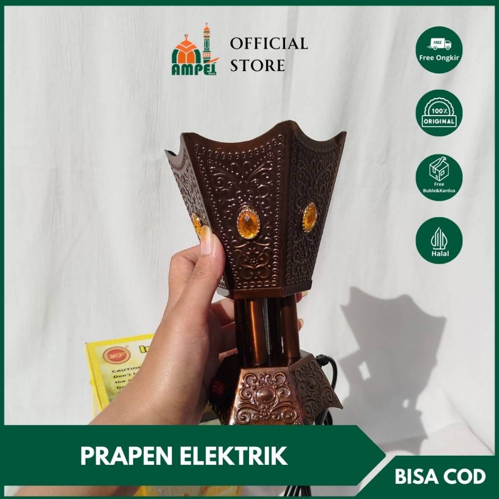 Prapen Pembakar Dupa Elektrik Kabel Tempat Bakar Bukhur Kemenyan Mubkhara Untuk Pewangi Ruangan