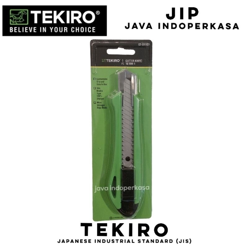 

TEKIRO GT-CK1821 pisau cutter kater besar 18 mm