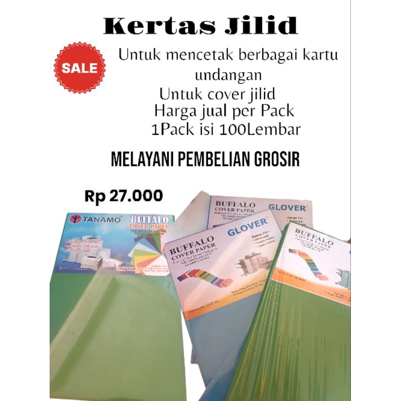 

{APM}Kertas Jilid/Kertas Jeruk/ Kertas Cover/ Merek Glover & Tanamo