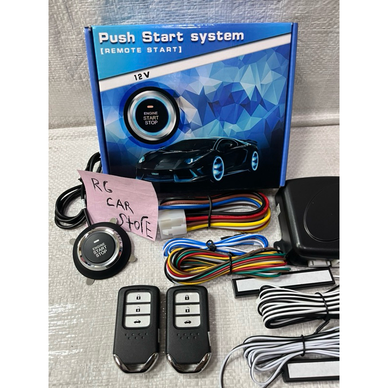 CAR ALARM KEYLESS PUSH BUTTON ENGINE START/STOP KOMPLIT MODEL HONDA