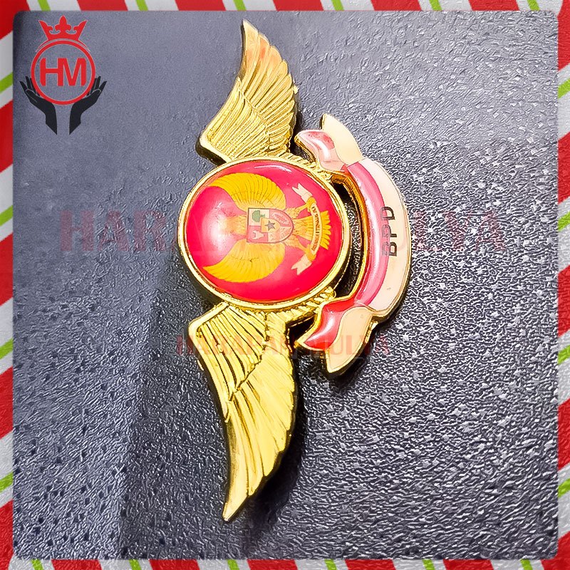 Wing Brevet Besar BPD - Pin Garuda Merah Pin Wing Logo BPD Besar - Harapan Mulya