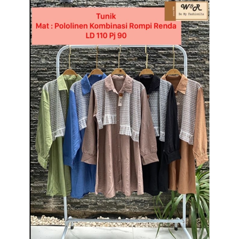 BAmode78 - TUNIK TILE/TUNIK ROMPI/TUNIK BURKLAT/TUNIK KONDANGAN/DRESS KONDANGAN/TUNIK KEKINIAN/TUNIK