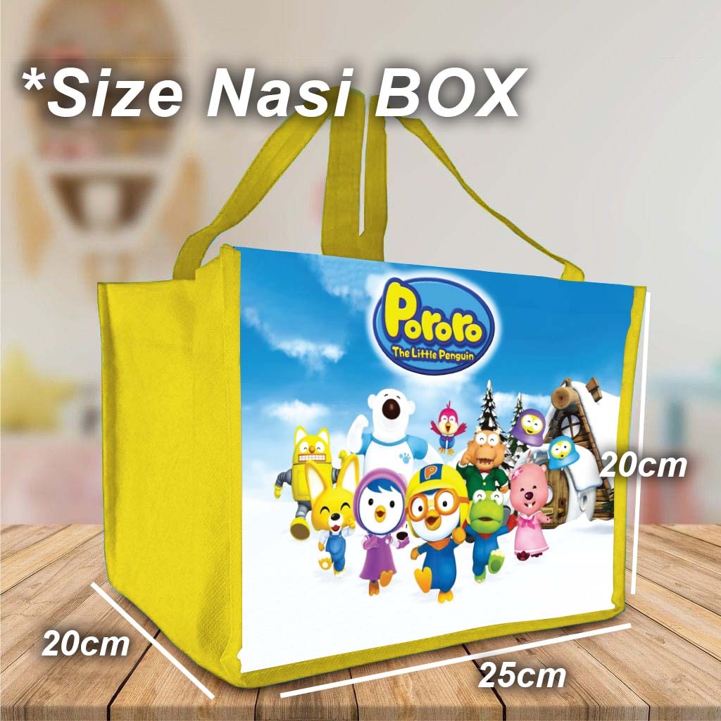 

Tas Goodie Bag Gambar Pororo 01 warna Kuning, Karakter Pororo warna Kuning untuk Acara Ulang Tahun, Tasyakuran, Aqiqah, Khitan dan lainnya