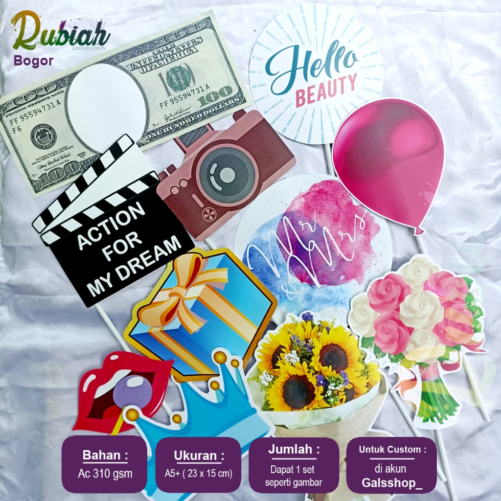 Aksesoris Photobooth / Property Photobooth / Photo Props Wedding