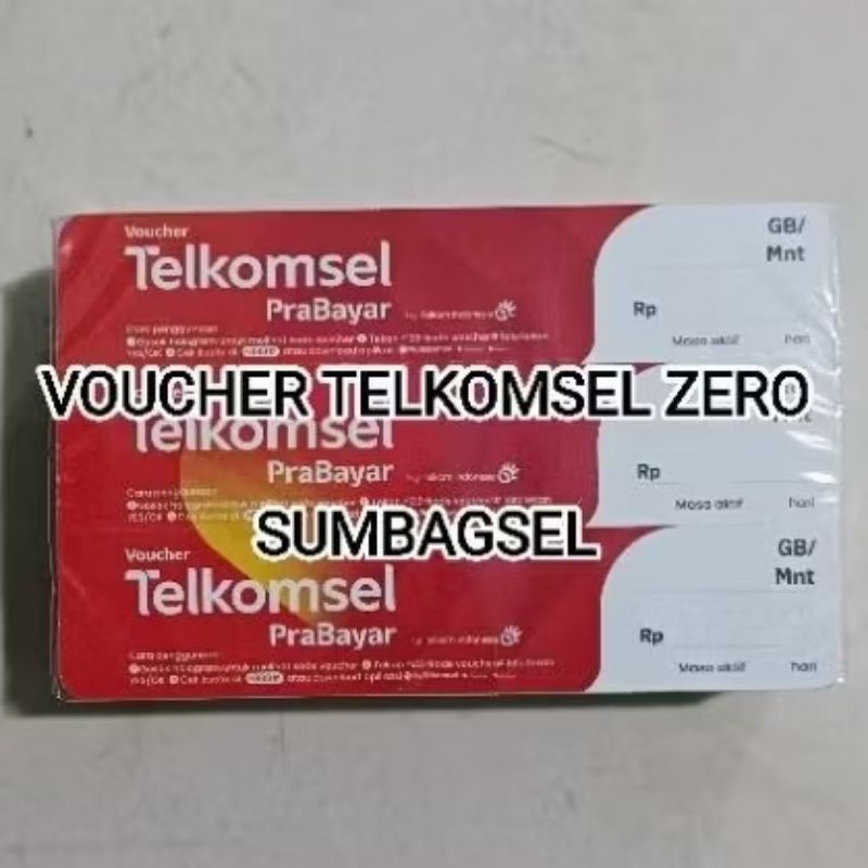VOUCHER TELKOMSEL KOSONG/ZERO SUMBAGSEL