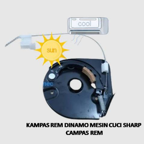 KAMPAS REM DINAMO MESIN CUCI SHARP CAMPAS REM