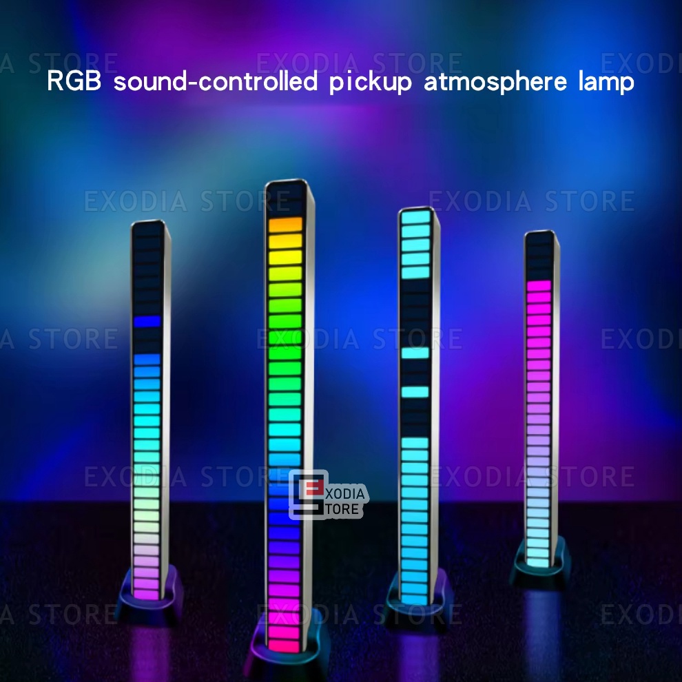 Lampu LED RGB Musik Spektrum Sensor Suara  Lampu Ritme LED Sensor Musik untuk Komputer Mobil Gaming 