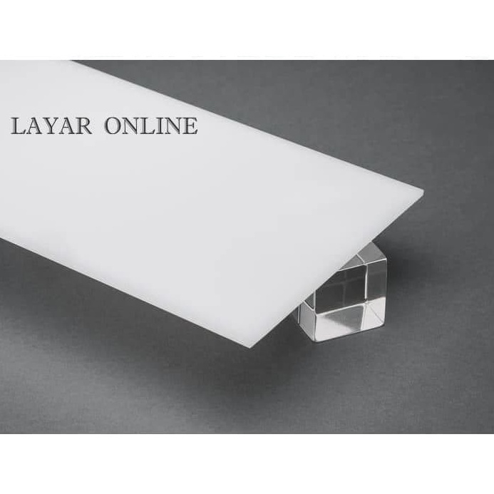 

KODE B12X Akrilik Putih Susu 2mm 3x5cm Potongan Lembaran Custom Kustom