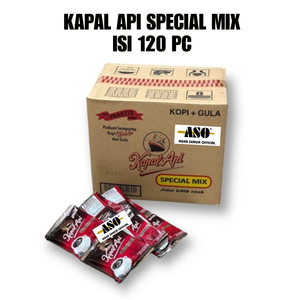 

KOPI KAPAL API SPECIAL MIX 25 gr KOPI ( DUS = 120 pc )