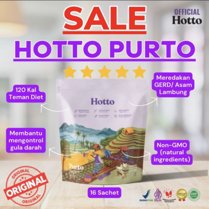 

Hotto Purto Oat 1 pouch isi 16 sachet