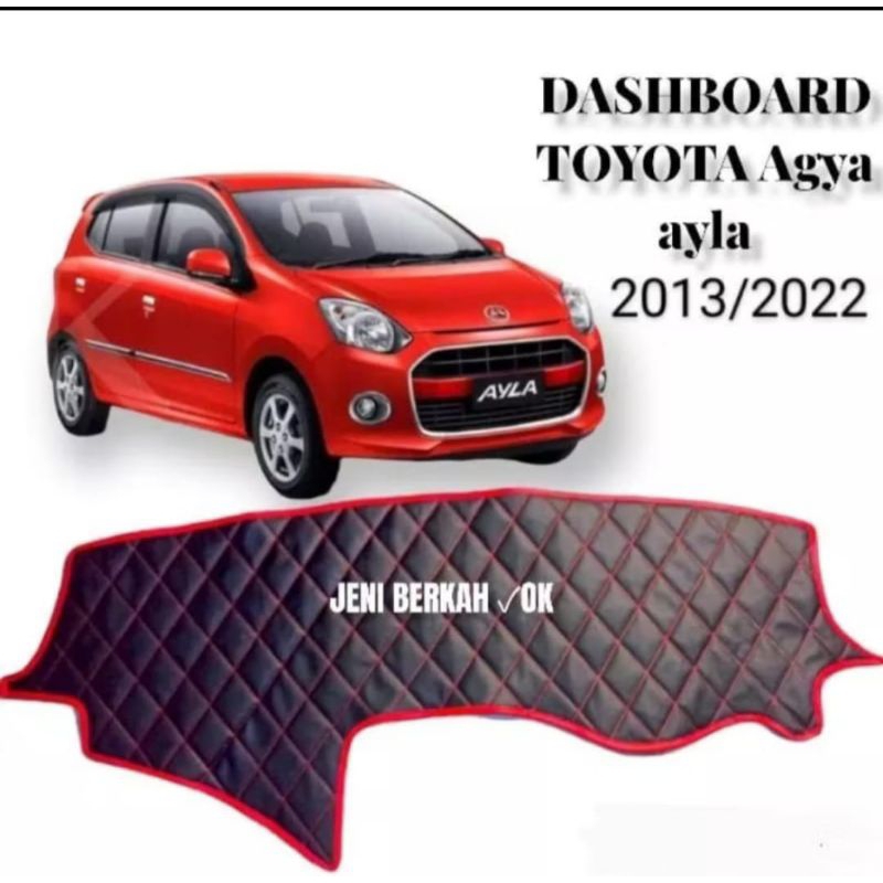 Alas Dashboard Mobil Agya Ayla 2013-2022/ Cover Dashboard Agya Ayla Bahan Semi Kulit Sintetis