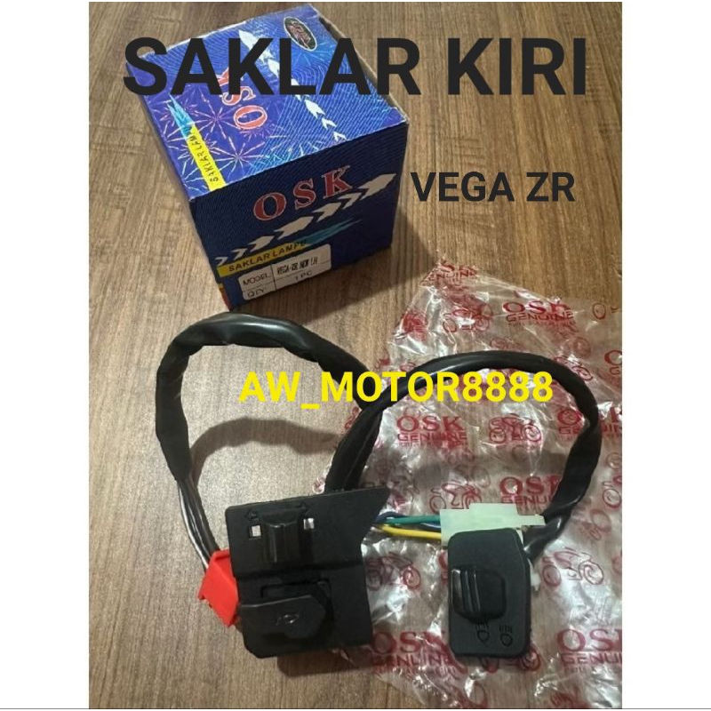 SAKLAR LAMPU KIRI VEGA ZR / VEGAZR SAKLAR HOLDER LAMPU KIRI LH HANDLE SWITCH KIRI LH (OSK)