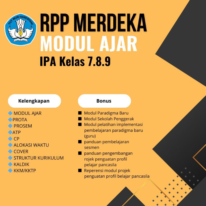 

Modul Ajar IPA Kelas 7.8.9 Kurikulum Merdeka