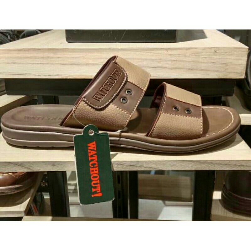 Sandal kulit Pria/ Sandal slop/ sandal kulit original watchout