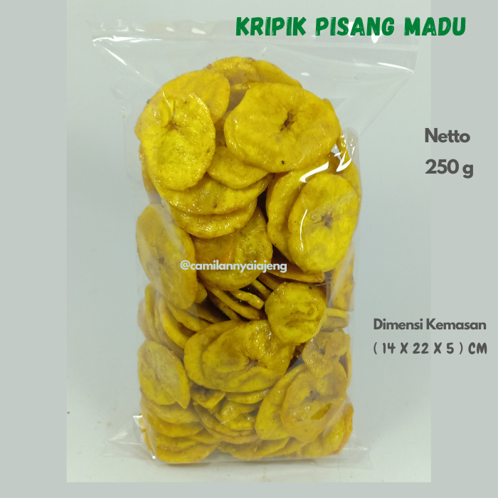 

Keripik pisang koin madu manis gurih