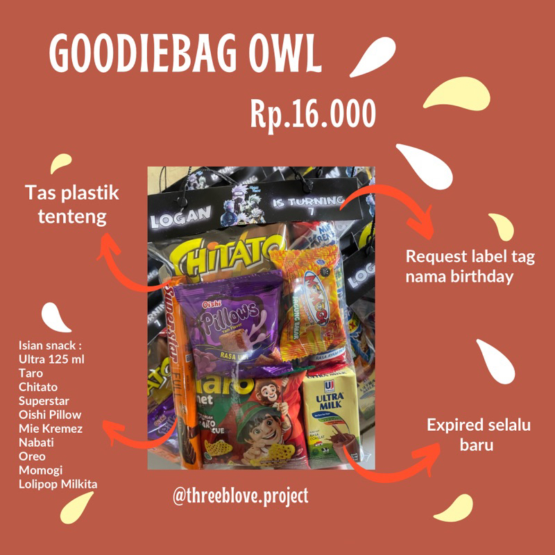 

Bingkisan Ulang Tahun | Snack Ulang Tahun | Goodie Bag Ulang Tahun