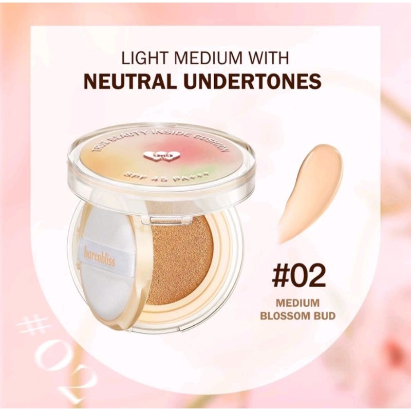 BNB Barenbliss Korean Bloomatte True Beauty Inside Cushion Shade Medium Blossom Bud