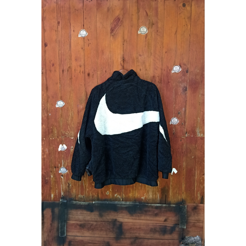 Jacket Nike Swoosh Sherpa big logo reversibel