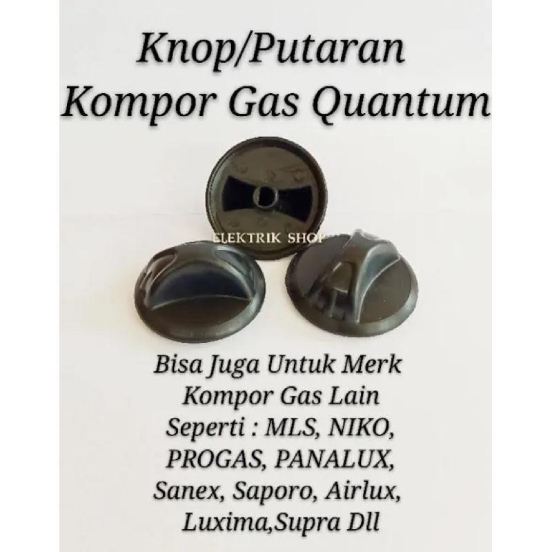 Knop Kompor Gas Quantum | Kenob Quantum | Cetekan Kompor Quantum | Putaran Kompor Gas Quantum