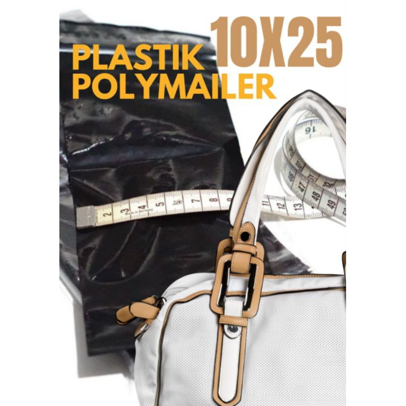 

Plastik polymailer MINI hitam glossy 10x25 isi +/- 100 lembar amplop packing online shop murah hemat lakban ready stock Bandung