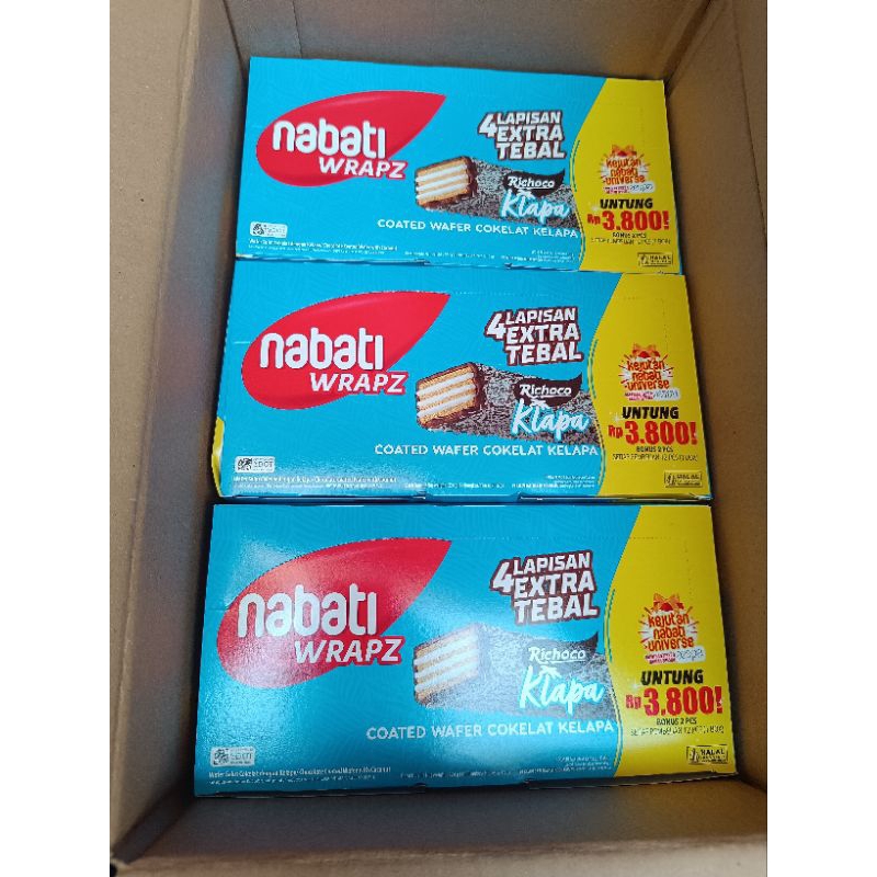 

NABATI WRAPZ COATED COKLAT KELAPA / WAFER NABATI isi 14