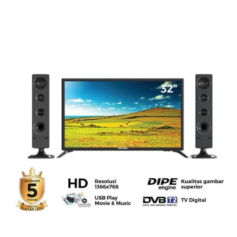 tv led polytron 32 inch speaker tower tv polytron 32 inch polytron pld32tv